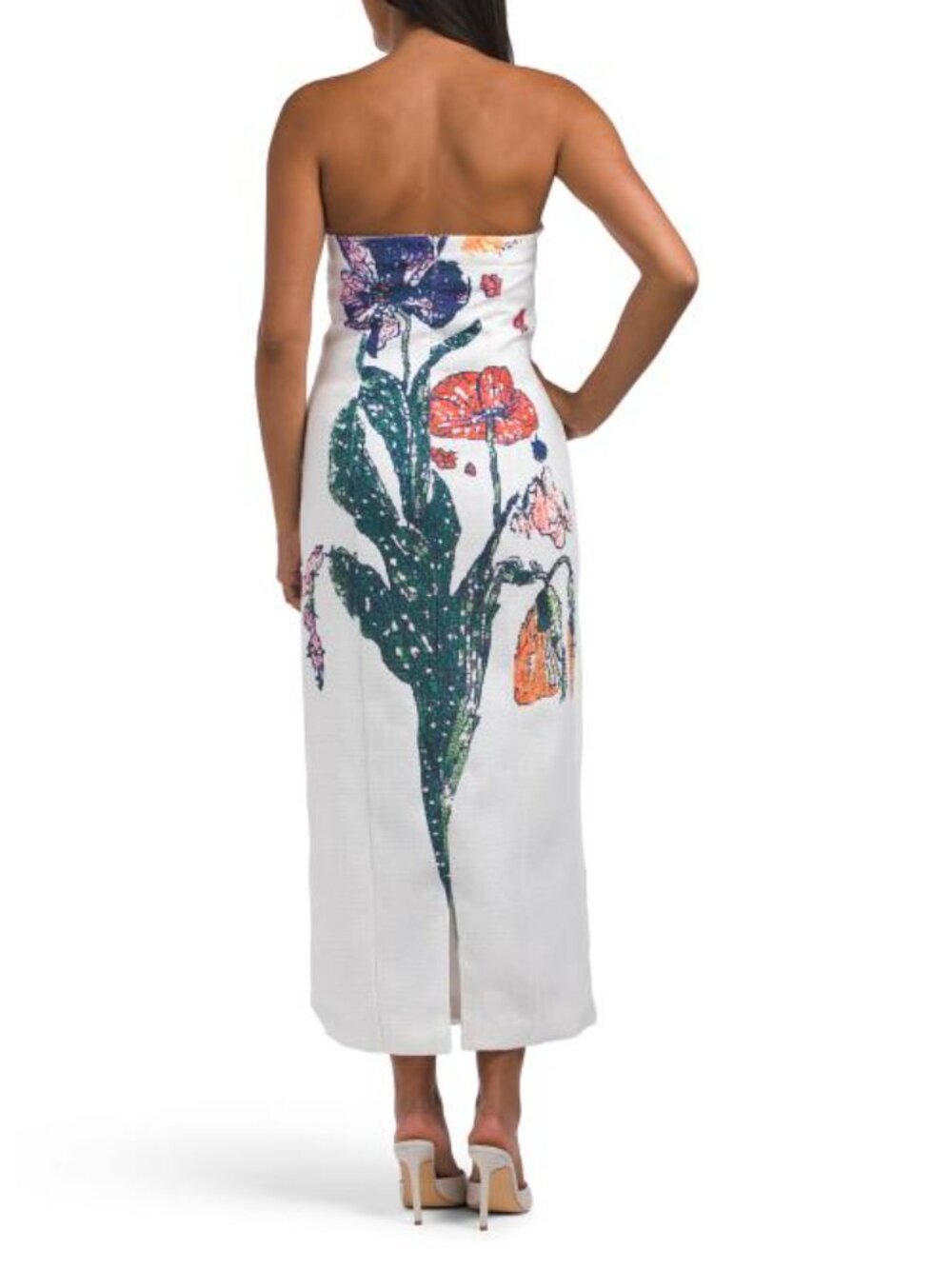 DALIA MACPHEE Strapless Floral Dress - Picture 2 of 5